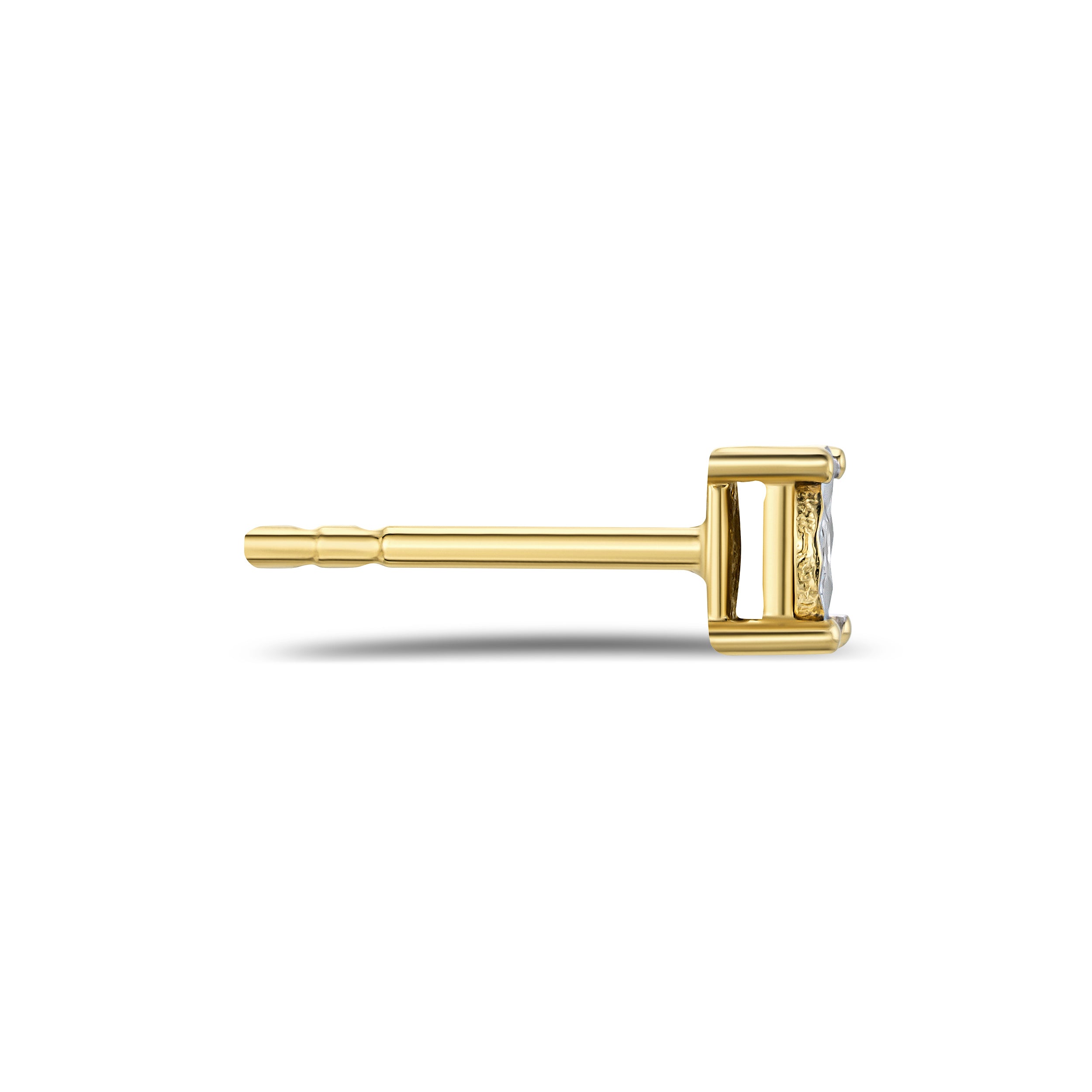 Lab Diamond Stud Earrings 5mm 0.10ct H/Si in 18K Gold Vermeil